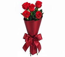 Букет 5 Красных роз Эдлесс Лав в Некрасово