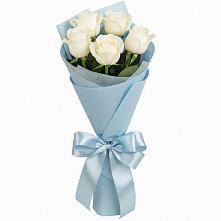 Букет 5 Белых роз Проуд #REPLACE_PRED# Некрасово