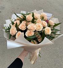 Букет Кремовые розы Латте в Некрасово