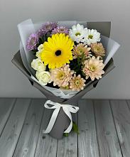 Букет цветов из:  Розы, Герберы и Хризантемы #REPLACE_PRED# Некрасово