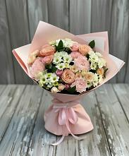Букет цветов из:  Гвоздики, Розы и Хризантемы в Некрасово