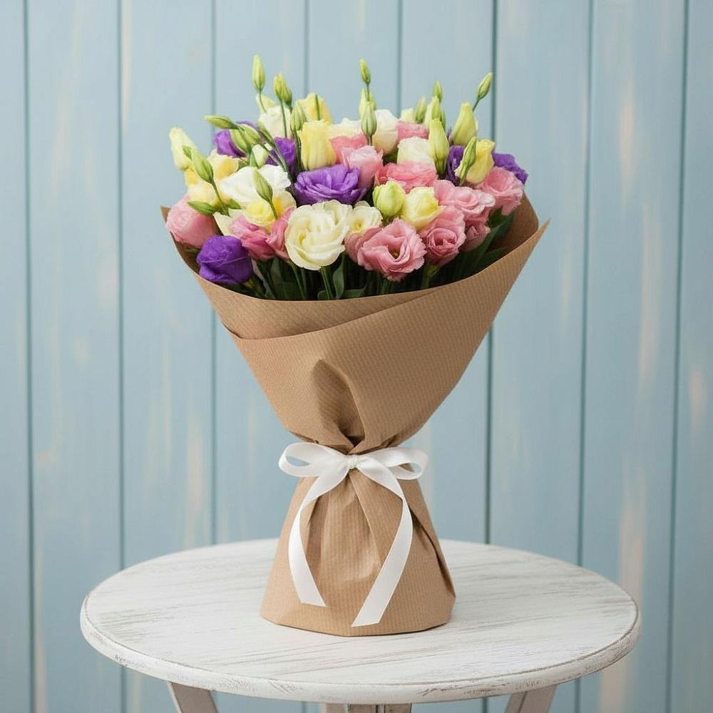 Букет цветов из: Лизиантусы в Некрасово