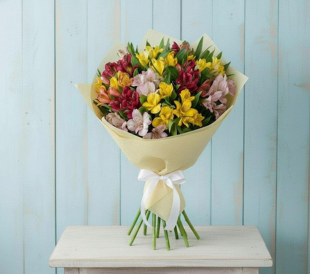 Букет цветов из: Альстромерии в Некрасово
