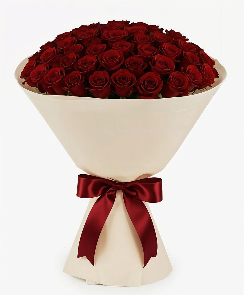 Букет 101 Бордовая роза Блэк Бакарра в Некрасово