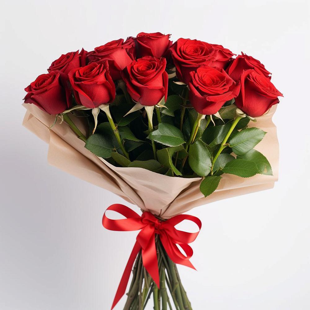 Букет 11 Красных роз Эдлесс Лав в Некрасово
