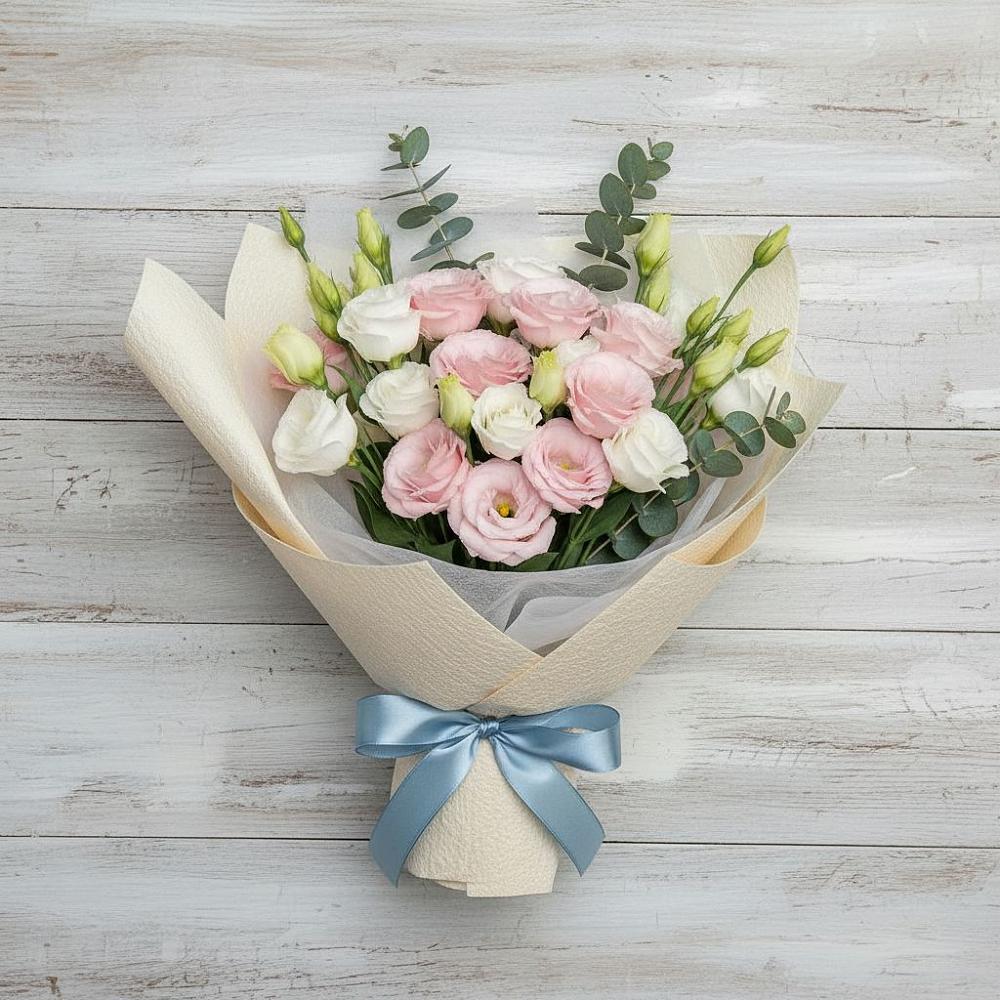 Букет цветов из: Лизиантусы в Некрасово